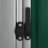 Garden Shed Green 118.5x97x209.5 cm Galvanised Steel 150899