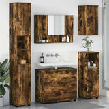 Bathroom Furniture Set 5 pcs Smoked Oak 3393068