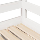 Daybed with Drawers without Mattress White 90x200 cm Solid Wood 3302145