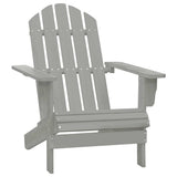 Garden Chair Grey Solid fir wood Large Ergonomic Garden Chair 315920