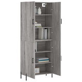 Highboard Grey Sonoma 69.5x34x180 cm Engineered Wood 3195689
