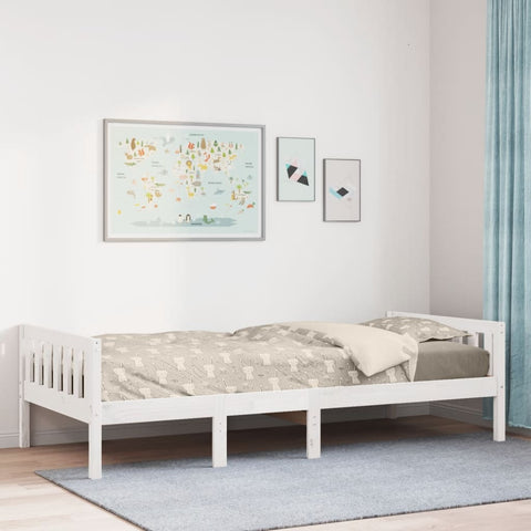 ZNTS Children's Bed without Mattress White 90x200 cm Solid Wood Pine 855028