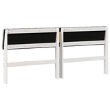 Upholstered Headboard Light Grey 180 cm Solid Pine Wood 879163