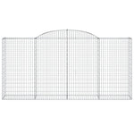 Arched Gabion Baskets 25 pcs 300x50x140/160 cm Galvanised Iron 3146752