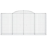 Arched Gabion Baskets 25 pcs 300x50x140/160 cm Galvanised Iron 3146752
