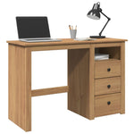 ZNTS Desk Panama 112x45x75 cm Solid Wood Pine 4016389