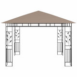 Gazebo with Mosquito Net 3x3x2.73 m Taupe 180 g/m 312251