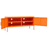 336228 TV Cabinet Orange 105x35x50 cm Steel