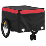 Bike Trailer Black and Red 45 kg Iron 94104