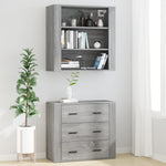 Highboard Grey Sonoma Engineered Wood 3185397