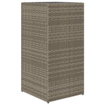 ZNTS Garden Planter Grey 40x40x80 cm Poly Rattan 366415