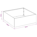 Garden Planter 2 pcs Anthracite 60 x 60 x 20 cm 8004999