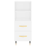 Highboard White 34.5x34x180 cm Engineered Wood 3200241