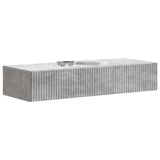Wall-Mounted Side Table Concrete Grey 87.5 x 34.5 x 17 cm 898498