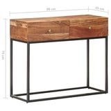Console Table 90x35x75 cm Rough Acacia Wood 320917