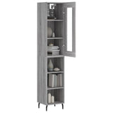 Highboard Grey Sonoma 34.5x34x180 cm Engineered Wood 3199383