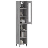 Highboard Grey Sonoma 34,5x34x180 cm Engineered Wood 3199383