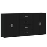 Sideboards 3 pcs Black 60x31x84 cm Engineered Wood 3276575