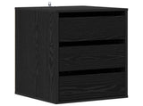 Drawer Cabinet Black Oak 41 x 40 x 58 cm Engineered Wood 8003739