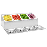 Gastronorm Container Holder with 4 GN 1/6 Pan Stainless Steel 51221