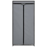 282444 Wardrobes 2 pcs Grey 75x50x160 cm
