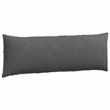 Sofa Pillows 2 pcs Dark Grey 120 x 40 cm Corduroy Fabric 42013818