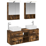 Bathroom Furniture Set 5 pcs Smoked Oak 3406763