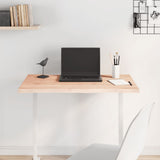 Table Top 80x40x2 cm Untreated Solid Wood Oak Live Edge 363872