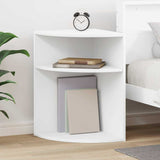 End Table White 39.7 x 39.7 x 60 cm Engineered Wood 891130