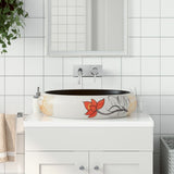 Countertop Basin Multicolour Oval 59x40x15 cm Ceramic 155113