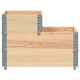 3-Tier Raised Bed 120x80 cm Solid Wood Pine 4010313