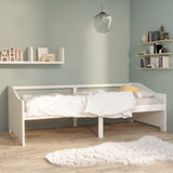 ZNTS 3-Seater Day Bed without Mattress White 90x200cm 322165