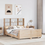Bookcase Bed without Mattress 140x190 cm Solid Wood 3323818