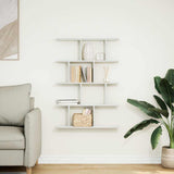 Wall Cube Shelf 12 Compartments White Engineered Wood 860013
