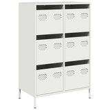 Highboard White 68x39x101,5 cm Steel 851225