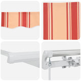 Awning Manual Yellow and Orange 350 x 250 x 165 cm Polyester 3330249