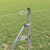 Fence with Posts Silver 0.6 x 10 m PVC-coated steel 3352911