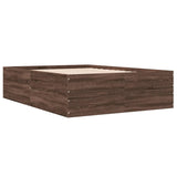 Bed Frame without Mattress Brown Oak 120x200 cm 3280936