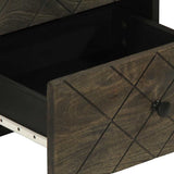 Bedside Cabinets 2 pcs Black 40x33x46 cm Solid Wood Mango 4017683