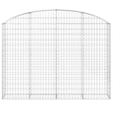 Arched Gabion Basket 200x30x140/160 cm Galvanised Iron 153467