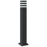 ZNTS Outdoor Floor Lamp Black 80 cm Aluminium 4006395