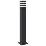 ZNTS Outdoor Floor Lamp with Sensor Black 80 cm Aluminium 4006401