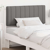 Upholstered Headboard White and Light Grey 100 cm 880197