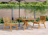 3 Piece Garden Dining Set Solid Wood Acacia 3283568