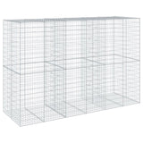 Gabion Basket with Cover 300x100x200 cm Galvanised Iron 3295229