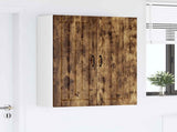 Wall Cabinet LUCCA Smoked Oak 80 x 31 x 100 cm Engineered Wood 885150