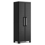 ZNTS Keter Tall Storage Cabinet Detroit Black 440917