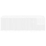 Wall-Mounted Side Table High Gloss White 59 x 34.5 x 17 cm 898489
