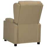 Recliner Chair Cappuccino Faux Leather 339070
