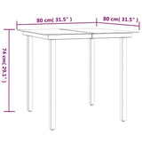 3 Piece Garden Dining Set with Cushions Grey Poly Rattan 3213617